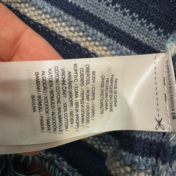 Lauren Ralph Lauren Fringe Trim Open Cardigan S/M EUC - Picture 8 of 10